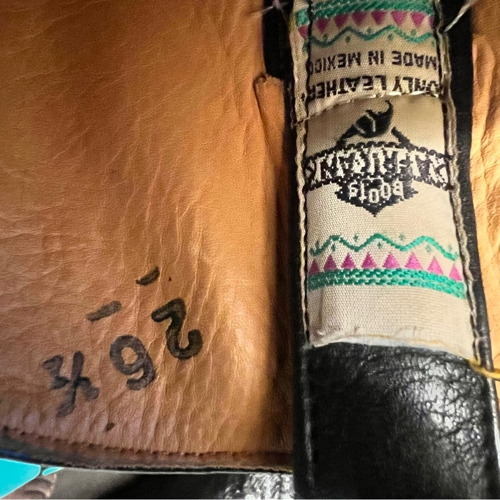Vintage Black Jack Genuine Snakeskin Cowboy Boots Handmade USA Women’s 29 1/2 - Picture 10 of 16
